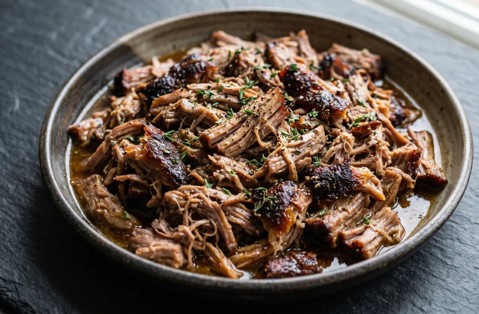 Effiloché de Porc au Kamado à la Française