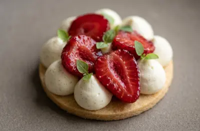 Tarte aux Fraises Sublimées par Compression Sous-Vide