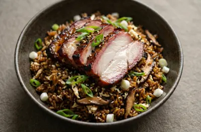 Fried Rice de Secreto Ibérique au Kamado