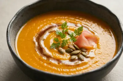 Velouté de Carottes Rôties sous Pression, Beurre Noisette et Gingembre